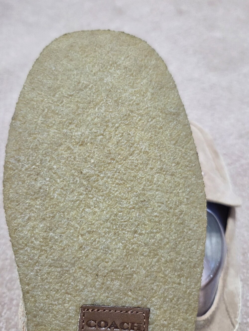 Coach Men's Reilly Espadrilles in a taupe suede colorway Mens Size 11.5D Slip On - Picture 9 of 14